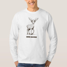 Big Buck Hunting Hjort Design T-Shirt