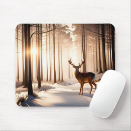Big Buck in Winter Forest Musmatta