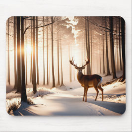 Big Buck in Winter Forest Musmatta