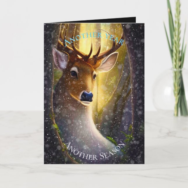 Big Buck-julen Helgkort (Framsida)