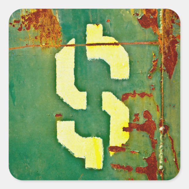 Big Bucks Fyrkantigt Klistermärke (Framsida)