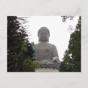 Big buddha träd vykort