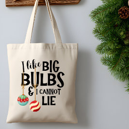 Big Bulbs Bright Funny & Festive Christmas Holiday Tygkasse
