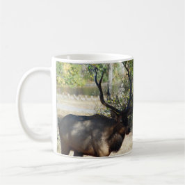 Big Bull Elk Hunting Mancave Design Coffee Mugg Ko