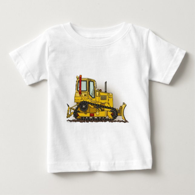 Big Bulldozer Dozer Infant T-Shirt (Framsida)