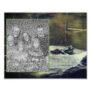 Big Bullfrog Pond Ram Skapar din egen 8 x 10 Fototryck