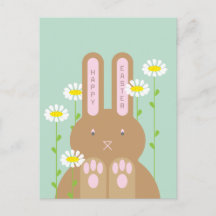 Big Bunny Helgdag Postcard