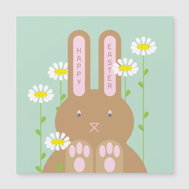 Big Bunny Magnetic Helgdag Card (Framsida)