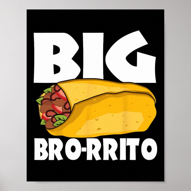 Big Burrito Mexican Food Cinco De Mayo Poster (Framsidan)