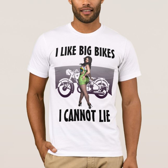 BIG BUTT BG BIKES Motorcycle Biker T-shirts (Framsida)