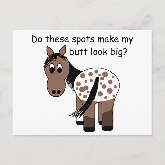 Big Butt Blanket Appaloosa Vykort (Framsida)
