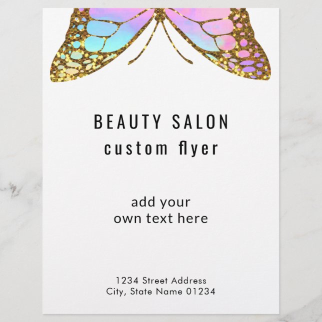 big butterfly-logotyp reklamblad (Framsidan)