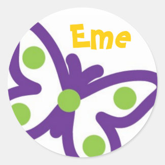 Big Butterfly Stickers Runt Klistermärke