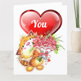 Big Card Kärlek och Vänskap Tack Kort