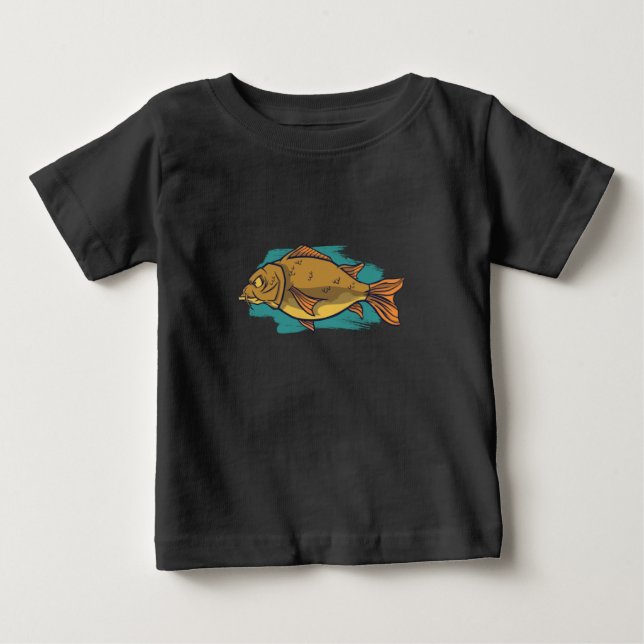 Big Carp Fish T Shirt (Framsida)