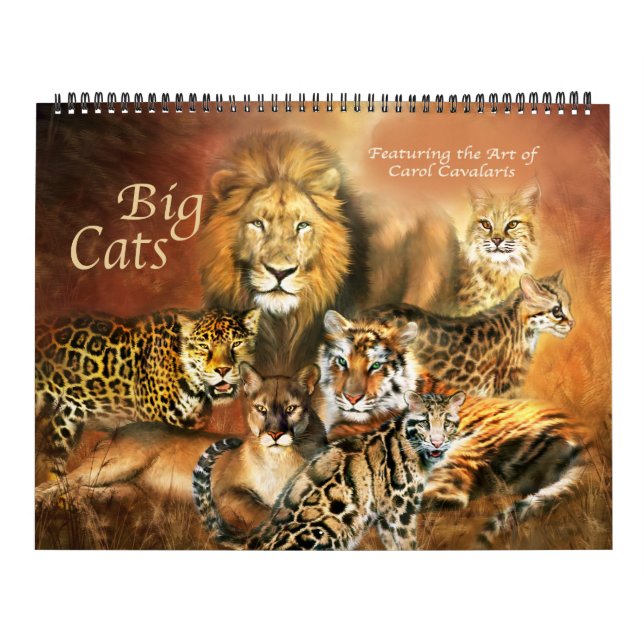 Big Cat Art Calendar Kalender (Omslag)