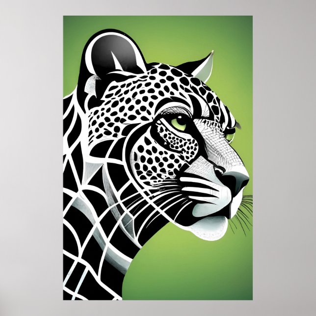 Big Cat Leopard Jaguar Poster (Framsidan)