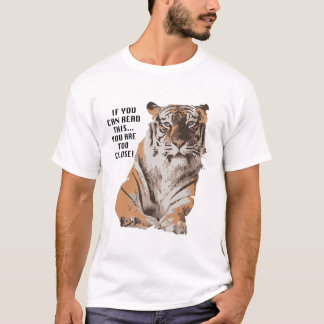 Big Cat Rädding Amanda Tiger för nära T-Shirt