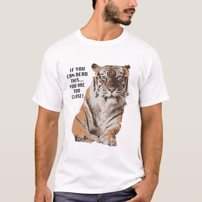 Big Cat Rädding Amanda Tiger för nära T-Shirt (Framsida)