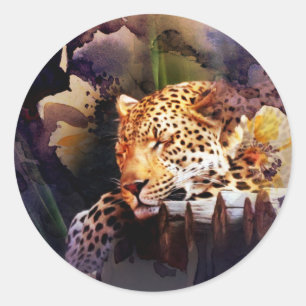 Big Cat Runt Klistermärke