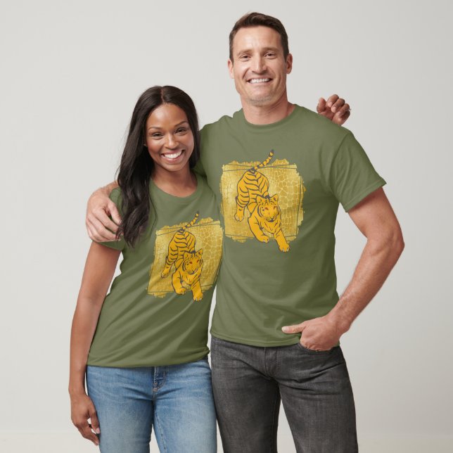 Big Cat Tiger Art Wildlife Conservation T-Shirt (Unisex)