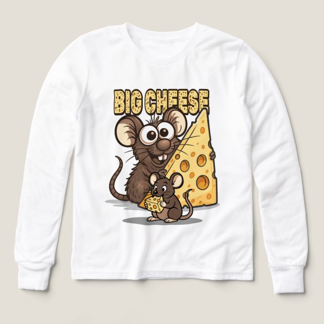 BIG CHEESE Quote – Fun Bold Humor and Confidence T Shirt (Design framsida)