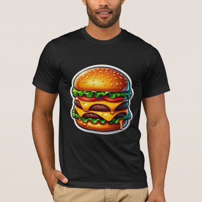 BIG CHEESEBURGER KÄRLEK 5 T SHIRT (Framsida)
