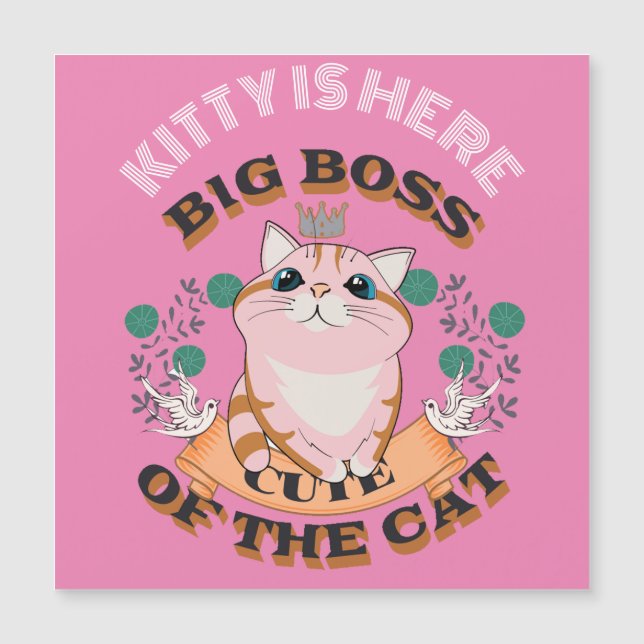 BIG CHEF CUTE CAT CUSTOMIZE PERSONLIG NAMN (Framsida)