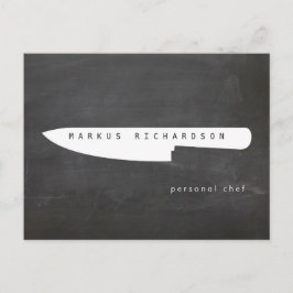 Big Chef Knivar Logotyp 2 Chef, vykort för Caterin