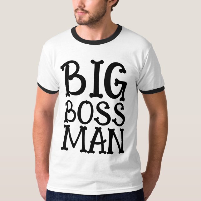 BIG CHEF MAN T-shirts ringer-Shirt (Framsida)