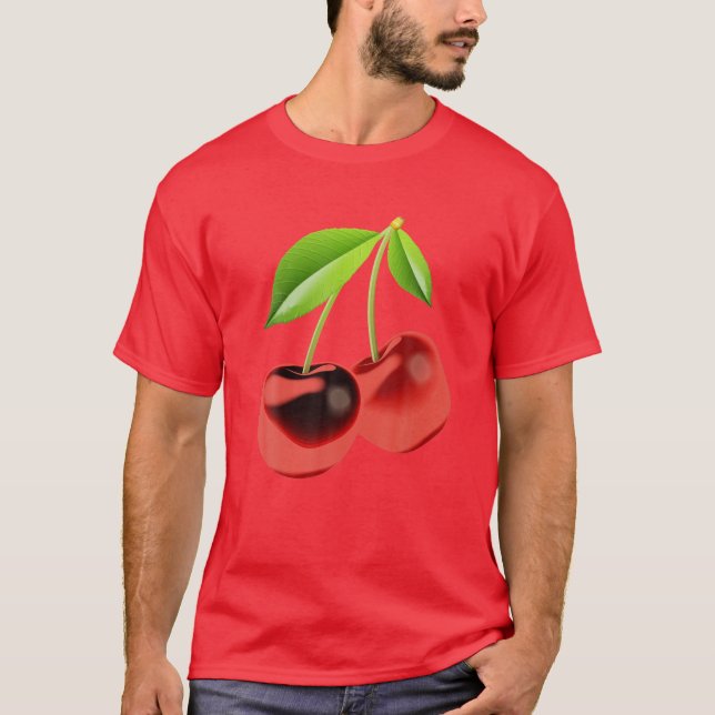 Big Cherry Costume Fantastisk T Shirt (Framsida)