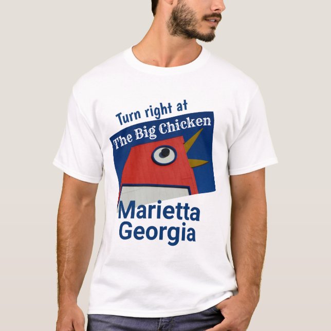 BIG Chicken - Marietta GA T Shirt (Framsida)