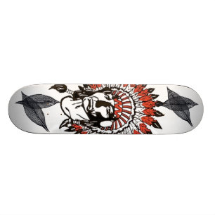 Big Chief Fjäder Design Skateboard Bräda 20 Cm