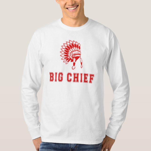 Big Chief Långärmad topp T-shirt (Framsida)