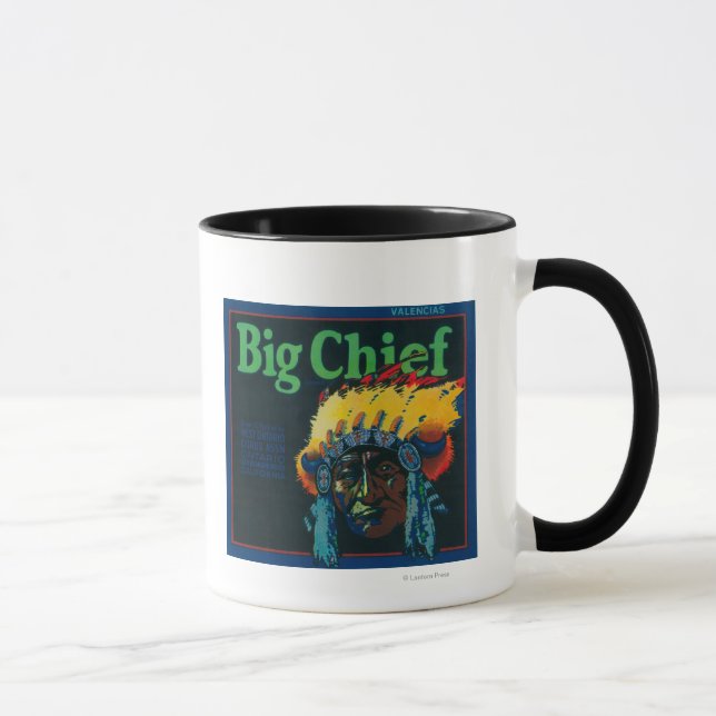 Big Chief Orange LabelOntario, CA Mugg (Höger)