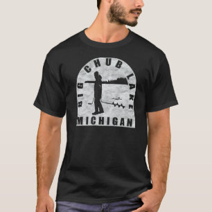 Big Chub Sjö Ice Fishing Michigan T Shirt