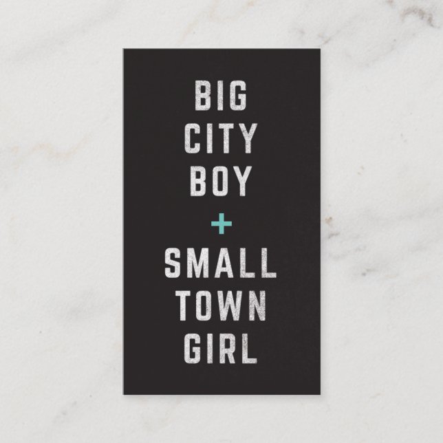 Big City Boy + Small Town Girl Jack & Jill Biljett (Framsida)