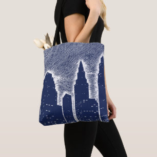 Big City Night Ljus cityscape skyline Tygkasse