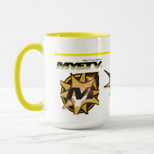 Big Combo Mugg 400 gr. (Vit och Gult)