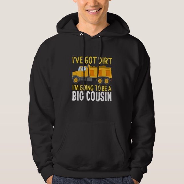 Big Cousin Construction Lastbil Dump Jag har Har D Hoodie (Framsida)