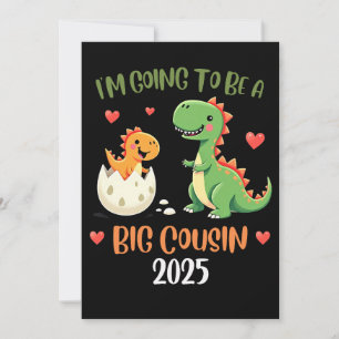 Big Cousin Dinosaur Im ska bli kusin Baby Rex Inbjudningar