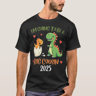 Big Cousin Dinosaur Im ska bli kusin Baby Rex T Shirt