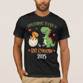 Big Cousin Dinosaur Im ska bli kusin Baby Rex T Shirt