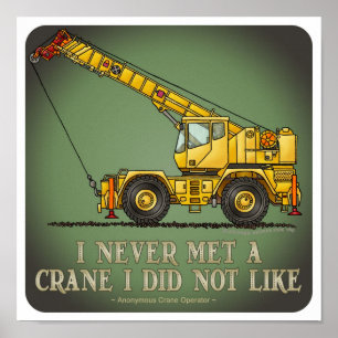 Big Crane-operatörsoffert Poster