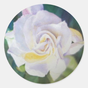 Big Creamy White Gardenia Runt Klistermärke