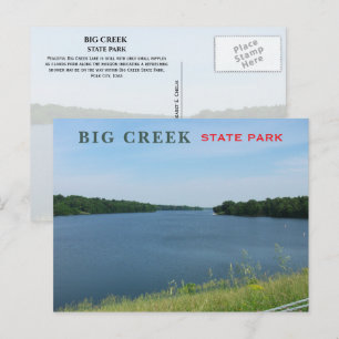 Big Creek Lake, Big Creek State Park, Iowa Vykort