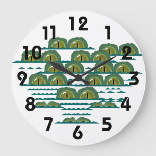 Big Croc Clock Stor Klocka