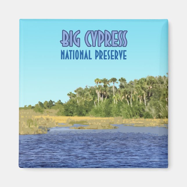 Big Cypress National Preserve Florida Magnet (Framsidan)