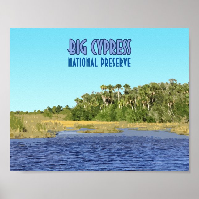 Big Cypress National Preserve Florida Poster (Framsidan)