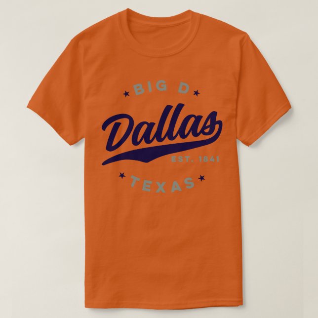 Big D Dallas Texas T Shirt (Design framsida)